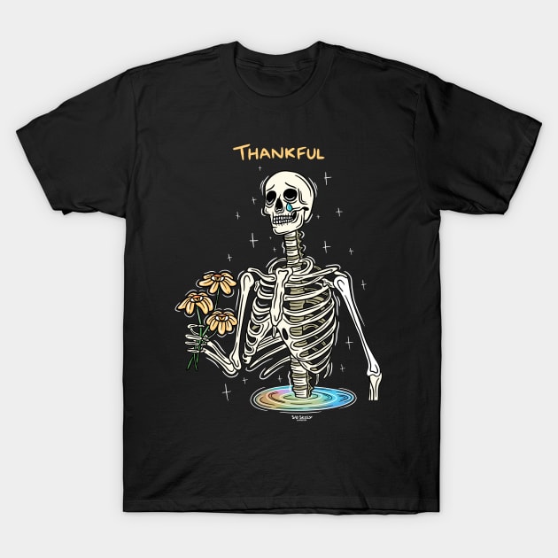 Thankful T-Shirt by Sad Skelly